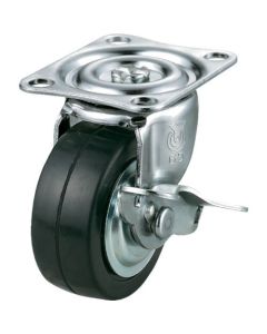 Plate Type Caster G Series (rubber wheel)