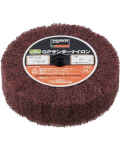 GP sander ไนล่อน ชนิดเกลียวใน Φ80 (5 ชิ้น) 320#