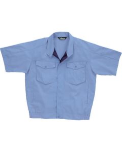 ฤดูใบไม้ผลิ/ฤดูร้อน unisex E/C เสื้อเบลาส์แขนสั้นสีฟ้าอ่อน S