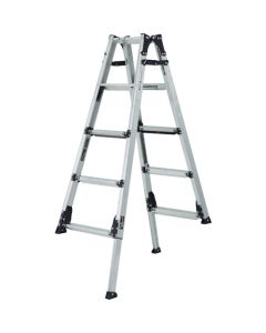 Aluminum Adjustable Leg Stepladder