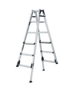 Aluminum Adjustable Leg Stepladder