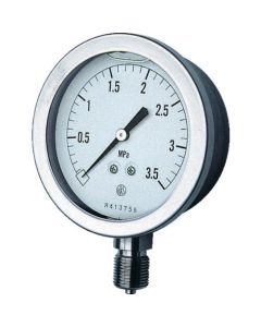 Glycerin Filled Pressure Gauge (A frame vertical type, Φ75)