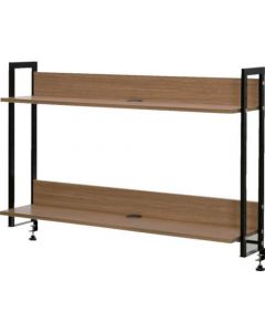 โต๊ะทำงาน ชั้นวางสูง W1200 สีวอลนัท