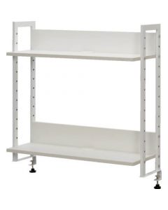 โต๊ะทำงานชั้นวางสูง W800 สีขาว