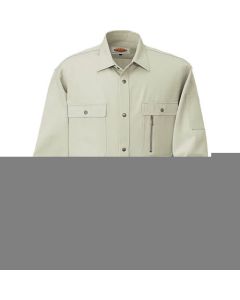 เสื้อเชิ้ตแขนยาว H-1198 5 สีงาช้าง L
