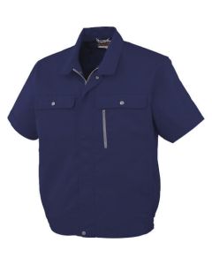 เสื้อเบลาส์แขนสั้น H-190 1 สีกรมท่า M