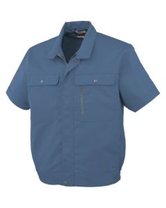 เสื้อเบลาส์แขนสั้น H-190 6 สีน้ำเงิน LL