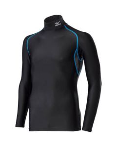 เสื้อกล้ามรัดรูปคอสูงแขนยาว ผู้ชาย M สีน้ำเงิน x ดำ