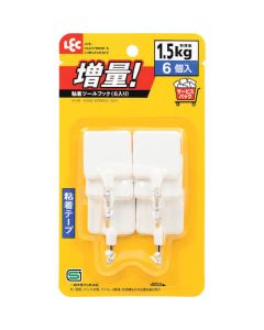 TOOL HOOK (ADHESIVE) VALUE PACK 6 PCS 10อัน