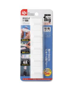 SEPARABLE HOOK 5 PCS (ADHESIVE) 10อัน