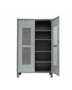 ตู้เหล็กจัดเก็บอุปกรณ์ มีช่องตาข่าย 1200 x 510 x 1955 Gray / Light Gray