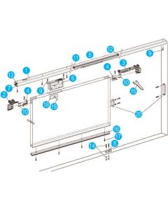 SLIDEX Sliding Door Closer system 1ชุด