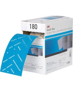 แผ่นกระดาษทรายม้วน สีฟ้า 75 มม. x 10 ม. #80 (รวม 1 ม้วน)