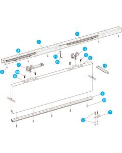 SLIDEX Sliding Door Closer system 1ชุด