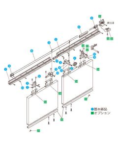 SLIDEX Sliding Door Closer system 1ชุด
