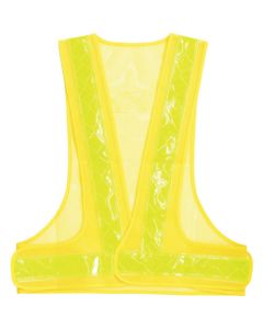 เสื้อกั๊กทนสภาพอากาศสีเหลือง x สีเหลืองมะนาวเรืองแสง