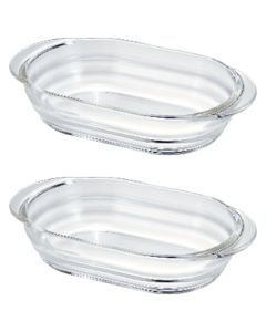 Heatproof Gratin Plate 2pc Set 12 อัน