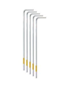 ประแจหกเหลี่ยม [ตัวเดียว] คลองเลื่อย 5 ชิ้น NC (LL size) 5.0 mm