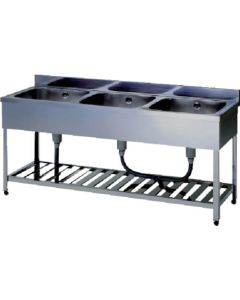 Double-basin Sinks without Back Board 1อัน