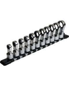 Ratchet Ring Wrench Socket , Flex Head With Socket Holder ชุดละ 1 ชุด