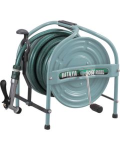 Tetsuno hose reel (สีเขียว) 21m anti-algae hose lever nozzle