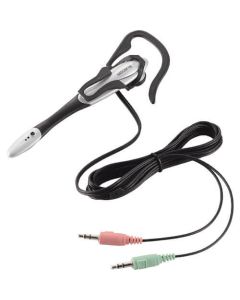 Headset+volume control/Ear hook type/1.8m cable/Silver 1อัน