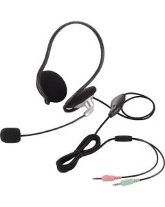 Headset+volume control/Binaural neckband type/1.8m cable/Cushioned earpads/Silver 1อัน