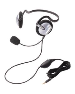 Stereo overhead headset/Neck band type/Silver 1อัน