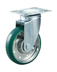 Plate Type Caster Heighten Caster  (pressed urethane wheel)