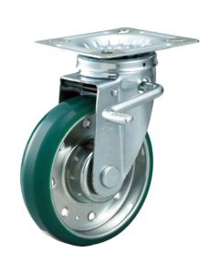 Plate Type Caster Heighten Caster  (pressed urethane wheel)