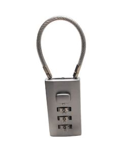Soft shackle combination lock with spare wire