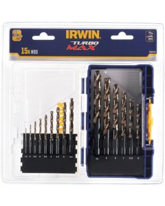 Trubomax 15pc HSS Drill Bit Kit ชุดละ 15 เส้น