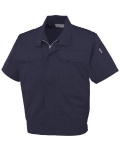 เสื้อเบลาส์แขนสั้น J-560 1 สีกรมท่า L