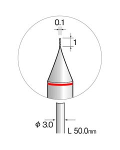 Precision Diamond Plated Point (Carbide Shaft) 1เส้น