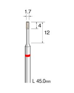 Precision Diamond Plated Point (Carbide Shaft) 1เส้น