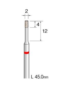 Precision Diamond Plated Point (Carbide Shaft) 1เส้น