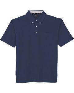 เสื้อโปโลแขนสั้นกันเหงื่อ สีกรมท่า ไซส์ L