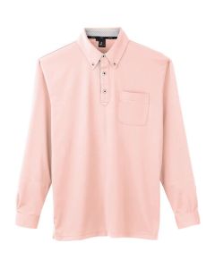 เสื้อโปโลแขนยาวกันเหงื่อ สีชมพู ไซส์ LL
