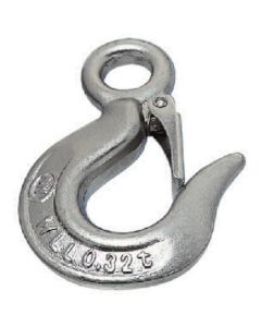 Stainless Steel Forged Cargo Hookheavy w/safety latch 1อัน
