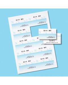 นามบัตรอิงค์เจ็ท / มาตรฐาน (เจาะรู, A4, 10 หน้า, 100 แผ่น, รวมการ์ด 1,000 ใบ)