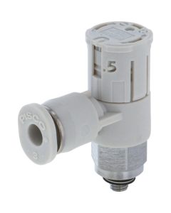 Speed Controller Push-lock Type With Indicator Elbow Meter-out Flow rate:Low-type