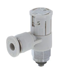 Speed Controller Push-lock Type With Indicator Elbow Meter-out Flow rate:General-type