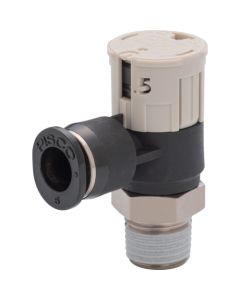 Speed Controller Push-lock Type With Indicator Elbow Meter-out Flow rate:General-type