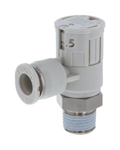 Speed Controller Push-lock Type With Indicator Elbow Meter-out Flow rate:General-type
