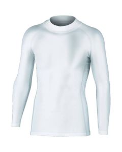 เสื้อคอสูงผ้ายืด BT power สีขาว M