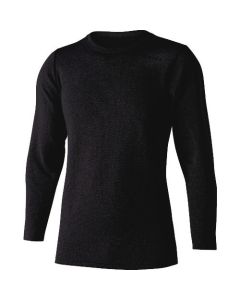 เสื้อคอกลม BT dual brushed heavyweight SS สีดำ