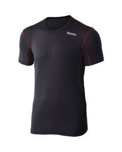 Short Sleeve Crew Neck Shirt Body Toughness Dual Mesh 5แผ่น