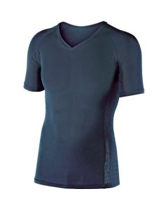 BT เสื้อคอวีผ้ายืดแขนสั้น cool feeling power สีดำ M