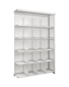 K1 type Light-Duty Antibacterial-Coated High-density storage Shelving(with Back panel and Side panel and Operation type Partitions)(Weight Capacity:100kg per Shelf)(Height:1900mm) 1อัน