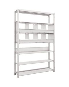 K1 type Light-Duty Antibacterial-Coated High-density storage Shelving(with Trays)(Weight Capacity:100kg per Shelf)(Height:1900mm) 1อัน